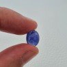 Tanzanite Naturale Forma Ovale Piatto Cabochon Liscio Fatto a Mano 11X9X5mm 4,25 Carati 1pz