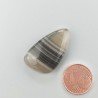 Fluorite Naturale Forma Fantasia Piatto Cabochon Liscio Fatto a Mano 28X16X6mm 5,60gm 1pz