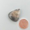 Fluorite Naturale Forma Goccia Piatto Cabochon Liscio Fatto a Mano 23X18X5mm 4,05gm 1pz