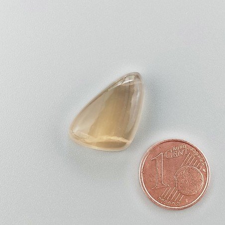 Fluorite Naturale Forma Fantasia Piatto Cabochon Liscio Fatto a Mano 21X14X7mm 4,10gm 1pz