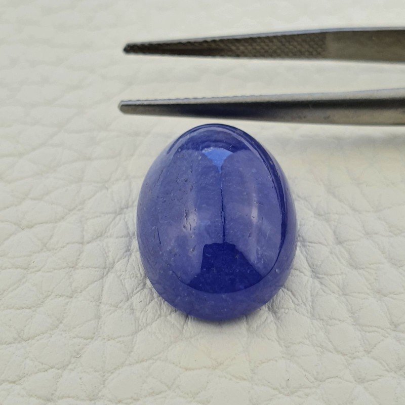 Tanzanite Naturale Forma Ovale Piatto Cabochon Liscio Fatto a Mano 19X13X08mm 19,55 Carati 1pz Tanzanite Naturale Forma Ovale Piatto Cabochon Liscio Fatto a Mano 19X13X08mm 19,55 Carati 1pz