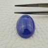 Tanzanite Naturale Forma Ovale Piatto Cabochon Liscio Fatto a Mano 19X13X08mm 19,55 Carati 1pz