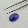 Tanzanite Naturale Forma Ovale Piatto Cabochon Liscio Fatto a Mano 19X13X08mm 19,55 Carati 1pz