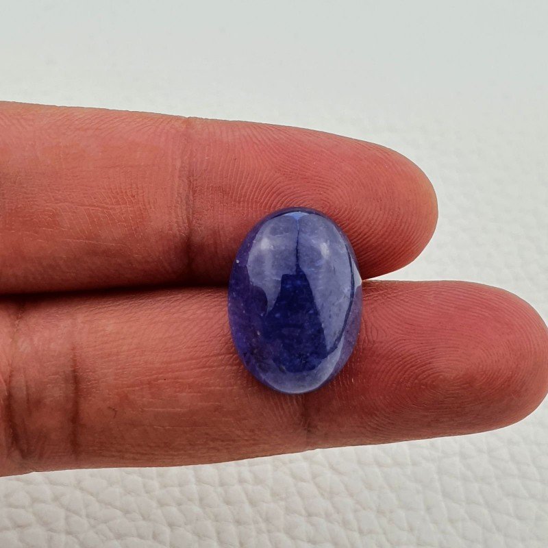 Tanzanite Naturale Forma Ovale Piatto Cabochon Liscio Fatto a Mano 19X13X08mm 19,55 Carati 1pz Tanzanite Naturale Forma Ovale Piatto Cabochon Liscio Fatto a Mano 19X13X08mm 19,55 Carati 1pz
