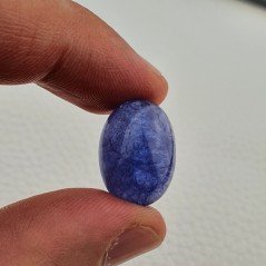 Tanzanite Naturale Forma Ovale Piatto Cabochon Liscio Fatto a Mano 19X13X08mm 19,55 Carati 1pz Tanzanite Naturale Forma Ovale Piatto Cabochon Liscio Fatto a Mano 19X13X08mm 19,55 Carati 1pz