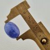 Tanzanite Naturale Forma Ovale Piatto Cabochon Liscio Fatto a Mano 19X13X08mm 19,55 Carati 1pz