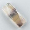 Fluorite Naturale Forma Rettangolare Piatto Cabochon Liscio Fatto a Mano 27X11X7mm 5,75gm 1pz