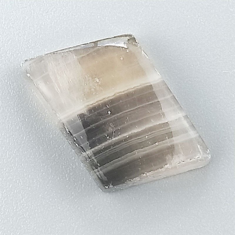 Fluorite Naturale Forma Fantasia Piatto Cabochon Liscio Fatto a Mano 24X13X6mm 3,30gm 1pz