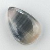 Fluorite Naturale Forma Goccia Piatto Cabochon Liscio Fatto a Mano 22X15X6mm 4,45gm 1pz