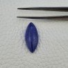 Tanzanite Naturale Forma Marquise Piatto Cabochon Liscio Fatto a Mano 13X13X08mm 17,20 Carati 1pz