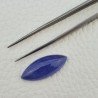 Tanzanite Naturale Forma Marquise Piatto Cabochon Liscio Fatto a Mano 13X13X08mm 17,20 Carati 1pz