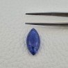 Tanzanite Naturale Forma Marquise Piatto Cabochon Liscio Fatto a Mano 20X10X06mm 10,45 Carati 1pz