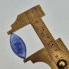 Tanzanite Naturale Forma Marquise Piatto Cabochon Liscio Fatto a Mano 20X10X06mm 10,45 Carati 1pz