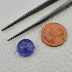 Tanzanite Naturale Forma Tondo Piatto Cabochon Liscio Fatto a Mano 11X11X06mm 7,50 Carati 1pz Tanzanite Naturale Forma Tondo Piatto Cabochon Liscio Fatto a Mano 11X11X06mm 7,50 Carati 1pz