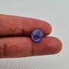 Tanzanite Naturale Forma Tondo Piatto Cabochon Liscio Fatto a Mano 11X11X06mm 7,50 Carati 1pz
