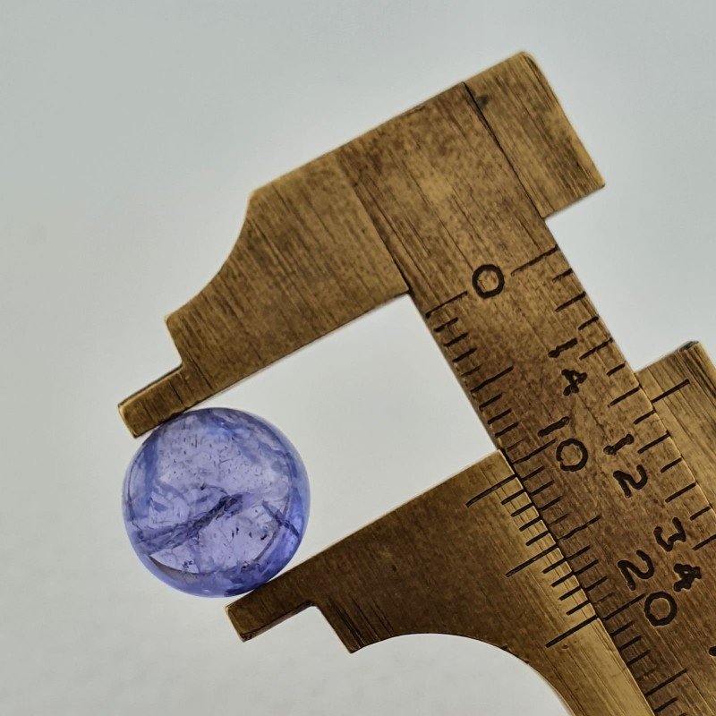 Tanzanite Naturale Forma Tondo Piatto Cabochon Liscio Fatto a Mano 11X11X06mm 7,50 Carati 1pz Tanzanite Naturale Forma Tondo Piatto Cabochon Liscio Fatto a Mano 11X11X06mm 7,50 Carati 1pz