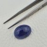 Tanzanite Naturale Forma Ovale Piatto Cabochon Liscio Fatto a Mano 17X13X9mm 18,95 Carati 1pz