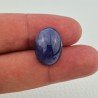 Tanzanite Naturale Forma Ovale Piatto Cabochon Liscio Fatto a Mano 17X13X9mm 18,95 Carati 1pz