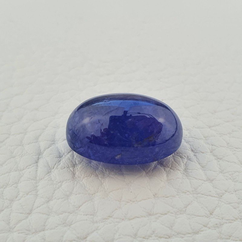 Tanzanite Naturale Forma Ovale Piatto Cabochon Liscio Fatto a Mano 18X13X9mm 20,85 Carati 1pz