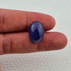 Tanzanite Naturale Forma Ovale Piatto Cabochon Liscio Fatto a Mano 18X13X9mm 20,85 Carati 1pz