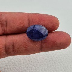 Tanzanite Naturale Forma Ovale Piatto Cabochon Liscio Fatto a Mano 18X13X9mm 20,85 Carati 1pz