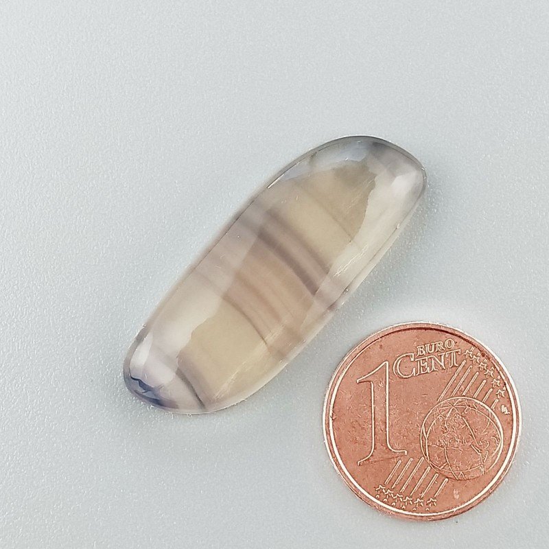 Fluorite Naturale Forma Fantasia Piatto Cabochon Liscio Fatto a Mano 30X12X5mm 3,95gm 1pz