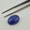 Tanzanite Naturale Forma Ovale Piatto Cabochon Liscio Fatto a Mano 20X14X9mm 26,65 Carati 1pz