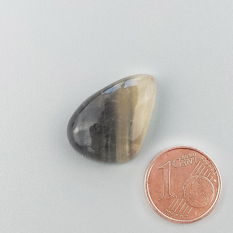 Fluorite Naturale Forma Fantasia Piatto Cabochon Liscio Fatto a Mano 22X16X6mm 4,20gm 1pz