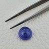 Tanzanite Naturale Forma Tondo Piatto Cabochon Liscio Fatto a Mano 10,5X10,5X06mm 6,60 Carati 1pz