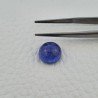 Tanzanite Naturale Forma Tondo Piatto Cabochon Liscio Fatto a Mano 11X11X07mm 7,70 Carati 1pz