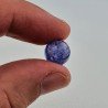 Tanzanite Naturale Forma Tondo Piatto Cabochon Liscio Fatto a Mano 11X11X07mm 7,70 Carati 1pz