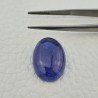 Tanzanite Naturale Forma Ovale Piatto Cabochon Liscio Fatto a Mano 19X14X6,80mm 18,70 Carati 1pz