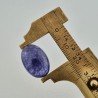 Tanzanite Naturale Forma Ovale Piatto Cabochon Liscio Fatto a Mano 19X14X6,80mm 18,70 Carati 1pz