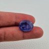 Tanzanite Naturale Forma Ovale Piatto Cabochon Liscio Fatto a Mano 18X14X8mm 20,45 Carati 1pz