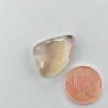 Fluorite Naturale Forma Fantasia Piatto Cabochon Liscio Fatto a Mano 21X15X6mm 3,40gm 1pz