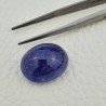 Tanzanite Naturale Forma Ovale Piatto Cabochon Liscio Fatto a Mano 18X15X10mm 24,90 Carati 1pz
