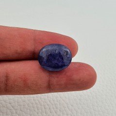 Tanzanite Naturale Forma Ovale Piatto Cabochon Liscio Fatto a Mano 18X15X10mm 24,90 Carati 1pz