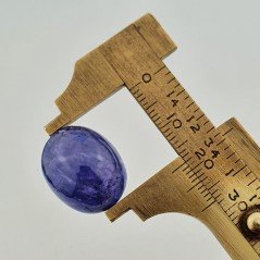 Tanzanite Naturale Forma Ovale Piatto Cabochon Liscio Fatto a Mano 18X15X10mm 24,90 Carati 1pz