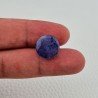 Tanzanite Naturale Forma Tondo Piatto Cabochon Liscio Fatto a Mano 14X14X07mm 13,35 Carati 1pz