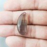 Fluorite Naturale Forma Fantasia Piatto Cabochon Liscio Fatto a Mano 27X12mm 4,13gm 1pz