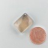 Fluorite Naturale Forma Rettangolare Piatto Cabochon Liscio Fatto a Mano 16X12X6mm 3,35gm 1pz