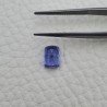 Tanzanite Naturale Forma Cuscino Piatto Cabochon Liscio Fatto a Mano 8X5X4mm 2,15 Carati 1pz