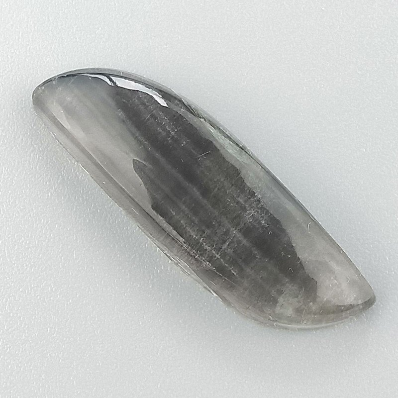 Fluorite Naturale Forma Fantasia Piatto Cabochon Liscio Fatto a Mano 35X11mm 4,79gm 1pz