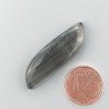 Fluorite Naturale Forma Fantasia Piatto Cabochon Liscio Fatto a Mano 35X11mm 4,79gm 1pz