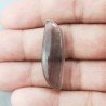 Fluorite Naturale Forma Fantasia Piatto Cabochon Liscio Fatto a Mano 35X11mm 4,79gm 1pz