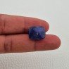 Tanzanite Naturale Forma Cuscino Piatto Cabochon Liscio Fatto a Mano 17X13X08mm 20,50 Carati 1pz