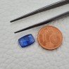 Tanzanite Naturale Forma Cuscino Piatto Cabochon Liscio Fatto a Mano 10X7X3mm 2,50Carati 1pz