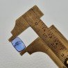 Tanzanite Naturale Forma Cuscino Piatto Cabochon Liscio Fatto a Mano 10X7X3mm 2,50Carati 1pz