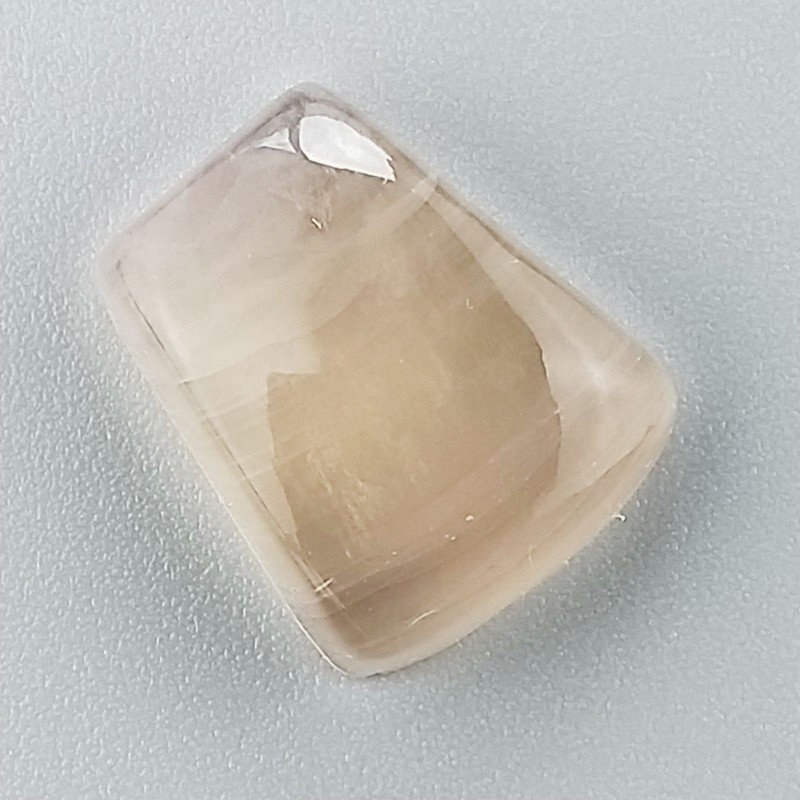 Fluorite Naturale Forma Fantasia Piatto Cabochon Liscio Fatto a Mano 16X13X6mm 3,15gm 1pz