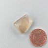 Fluorite Naturale Forma Fantasia Piatto Cabochon Liscio Fatto a Mano 16X13X6mm 3,15gm 1pz